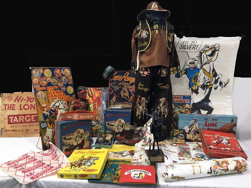 1938-1980 Hi Yo Silver Lone Ranger Toy Collection (Lot of 22)