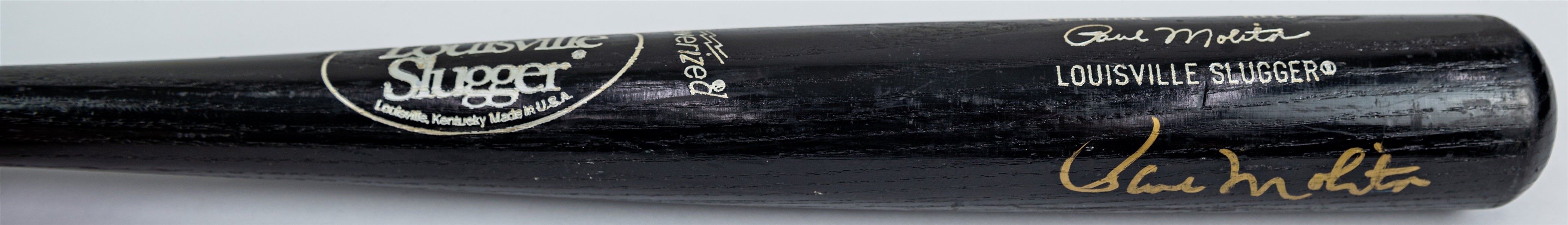 1986-89 Paul Molitor Milwaukee Brewers Signed Louisville Slugger Professional Model Bat (MEARS A6/JSA)