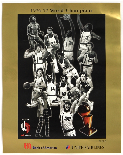 1976-97 Portland Trail Blazers Poster Collection - Lot of 2