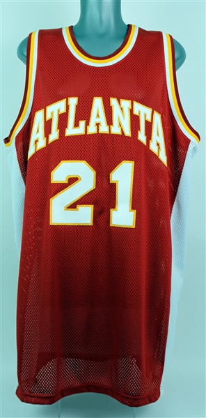 1982-83 Dominique Wilkins Atlanta Hawks High Quality Reproduction Rookie Season Jersey 