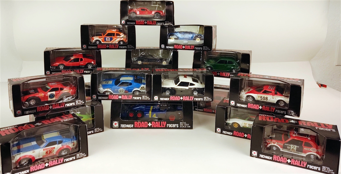 Eidai Grip Road Rally Toy Cars (Lot of 16)