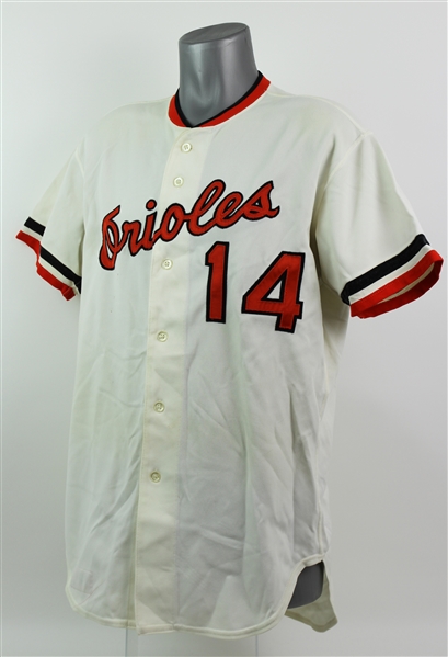 1977 Lee May Baltimore Orioles Game Worn Home Jersey (MEARS A10)