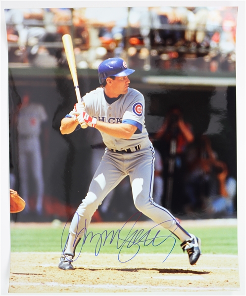 1982-1997 Ryne Sandberg Chicago Cubs Signed 16x20 Photo (JSA)
