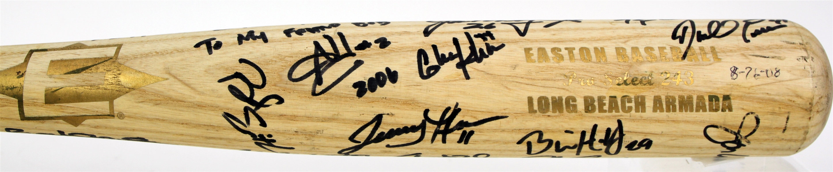 2006 Long Beach Armada Golden Baseball League Team Signed Easton Professional Model Bat w/ 25 Signatures Including Darrell Evans & More (MEARS LOA/JSA) 