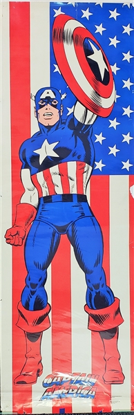 1991 Captain America Marvel Entertainment 24 x 72 Poster