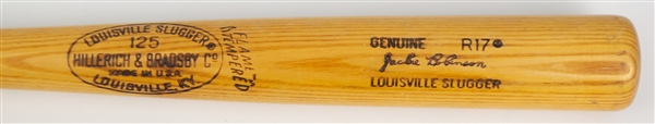1970s Jackie Robinson Brooklyn Dodgers H&B Louisville Slugger Store Model Bat 