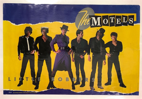 1982-83 The Motels All Four One Little Robbers Promotional Posters - Lot of 2 