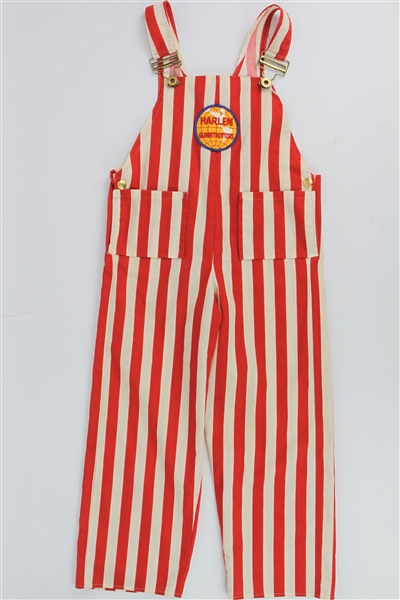 1970s Harlem Globetrotters Red & White Striped Youth Overalls 