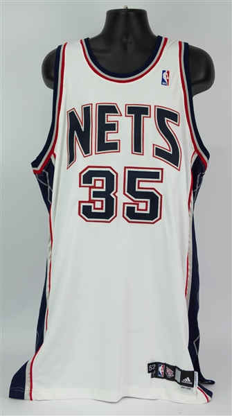 2007-08 Jason Collins New Jersey Nets Home Jersey (MEARS LOA)