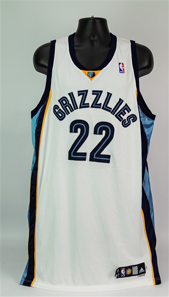 2008-09 Rudy Gay Memphis Grizzlies Game Worn Home Jersey (MEARS A10)