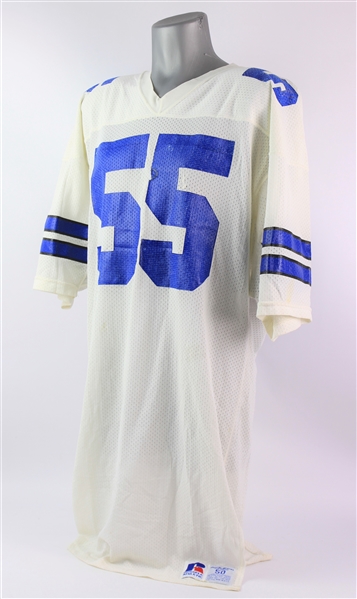 1985-88 Steve DeOssie Dallas Cowboys Game Worn Home Jersey (MEARS LOA)