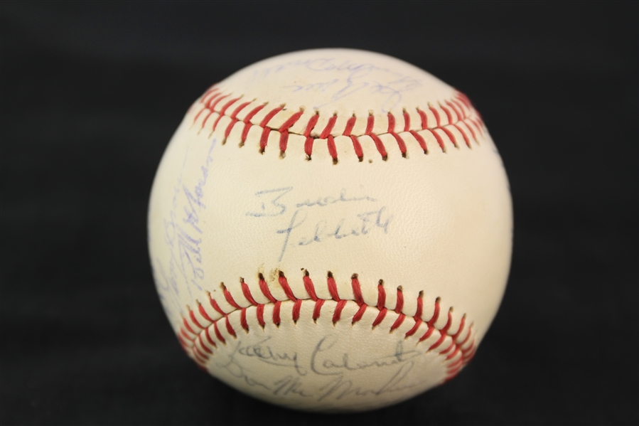 1965 Cleveland Indians Team Signed Baseball w/ 23 Signatures Including Early Wynn, Rocky Colavito, Sam McDowell & More (JSA)