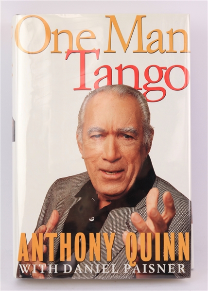 1995 Anthony Quinn Signed One Man Tango Hardcover Book (JSA)