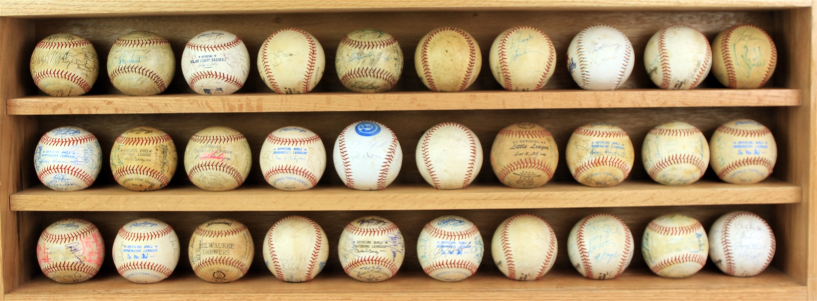 1960s-2000s Team & Multi Signed Baseball Collection - Lot of 80+ w/ World Series, All Star Games, & More