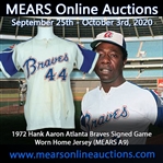 1972 Hank Aaron Atlanta Braves Signed Game Worn Home Jersey (MEARS A9/JSA)
