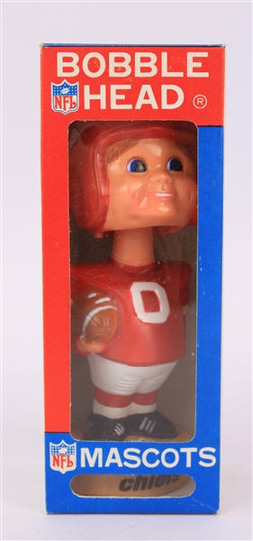 1975 Kansas City Chiefs MIB NFL Mascots Bobblehead