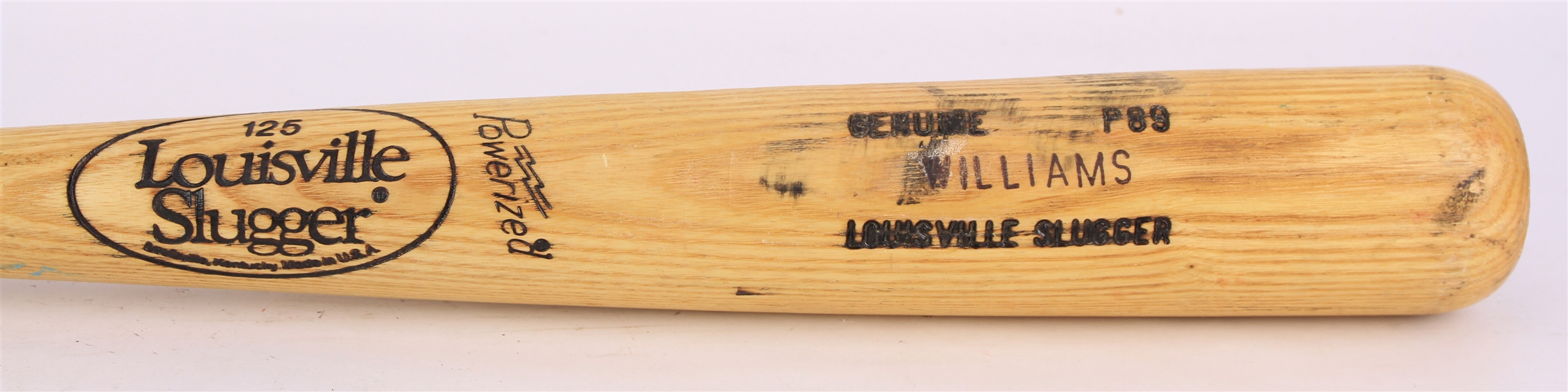 1986 Bernie Williams Rookie Era #51 Louisville Slugger Professional Model Game Used Bat (MEARS loa)