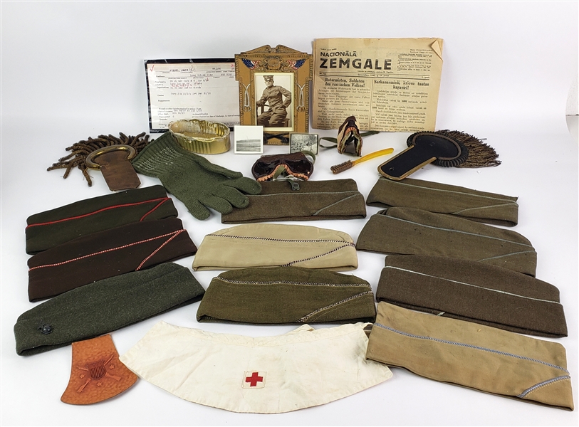 1910s-40s WWI & WWII Memorabilia Collection - Lot of 