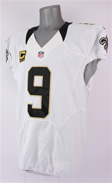 2015 Drew Brees New Orleans Saints Road Jersey (MEARS A5)
