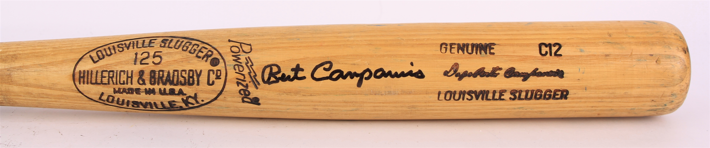 1977-79 Bert Campaneris Rangers/Angels Signed H&B Louisville Slugger Professional Model Game Used Bat (MEARS LOA/JSA)