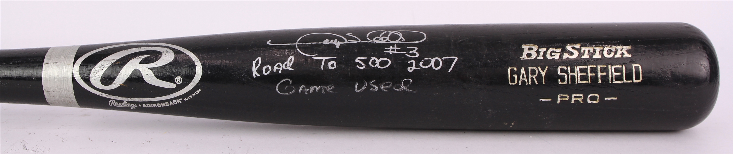 2007 Gary Sheffield Detroit Tigers Signed Rawlings Adirondack Professional Model Game Used Bat (MEARS A9/JSA & PSA/DNA GU 9)