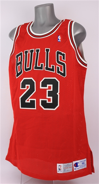 1992-93 Michael Jordan Chicago Bulls Pro Cut Road Jersey (MEARS A5)