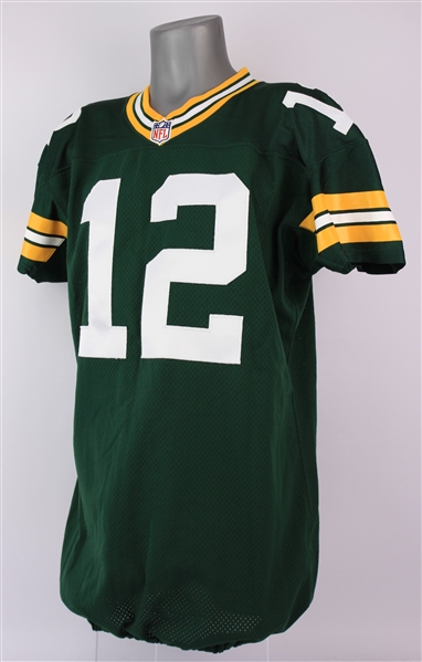 2014 Aaron Rodgers Green Bay Packers Home Jersey (MEARS A5)