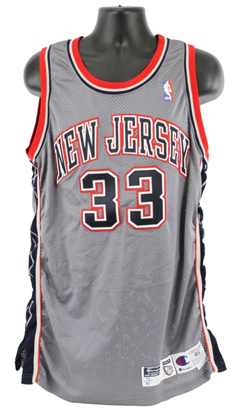1998-99 Stephon Marbury New Jersey Nets Alternate Jersey (MEARS LOA)