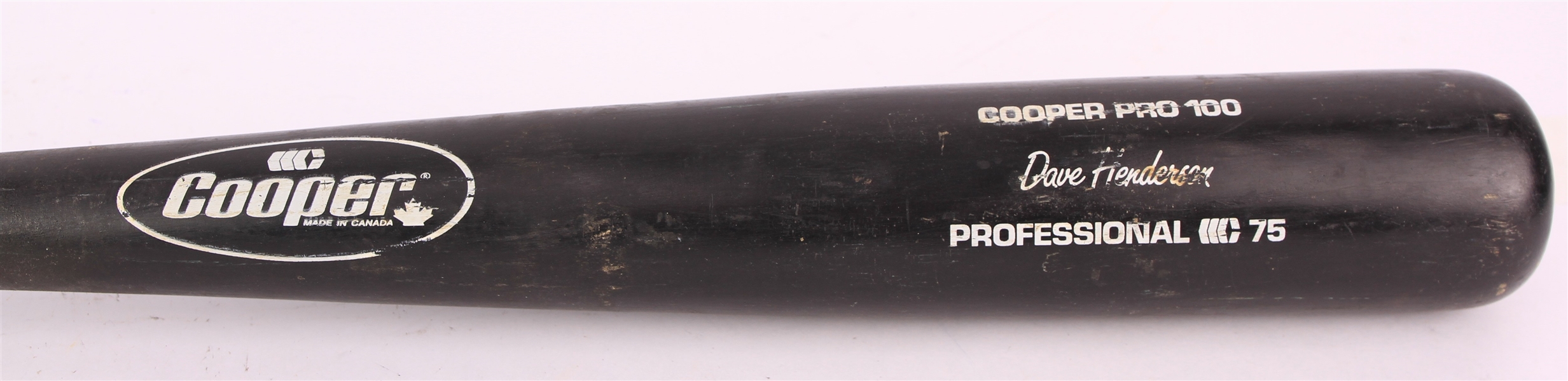1988-93 Dave Henderson Oakland Athletics Cooper Professional Model Game Used Bat (MEARS LOA)