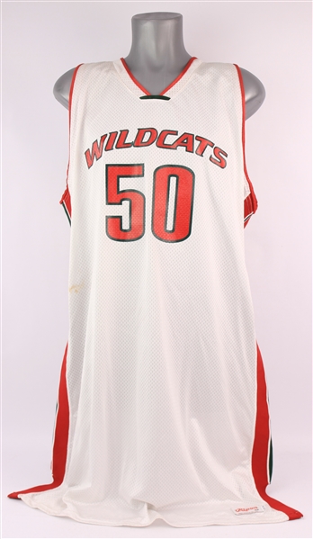 2004-06 Greg Oden Lawrence North Wildcats Game Worn High School Jersey (MEARS LOA)