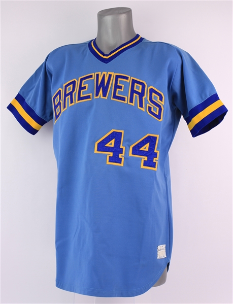 1973-75 Milwaukee Brewers #44 Road Jersey (MEARS LOA)