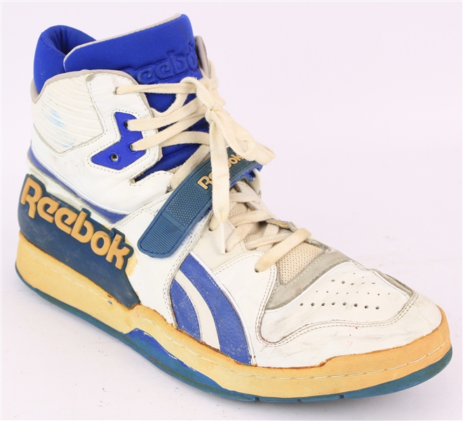1988-90 Rik Smits Indiana Pacers Signed Reebok Game Worn Sneaker (MEARS LOA)