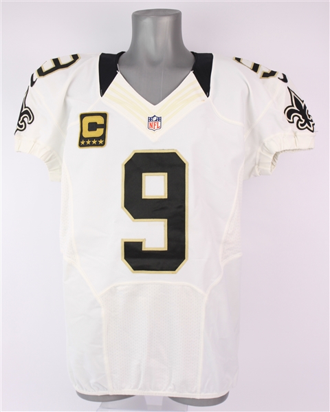 2012 Drew Brees New Orleans Saints Road Jersey (MEARS A5)