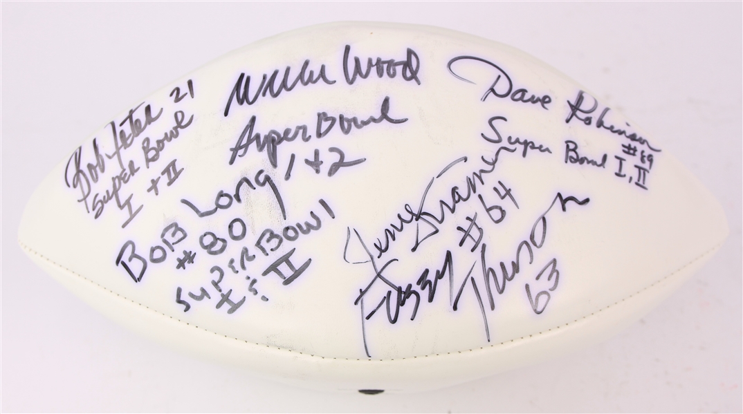 2004 Green Bay Packers Multi Signed Football w/ 6 Signatures Including Willie Wood, Fuzzy Thurston, Jerry Kramer & More (JSA)