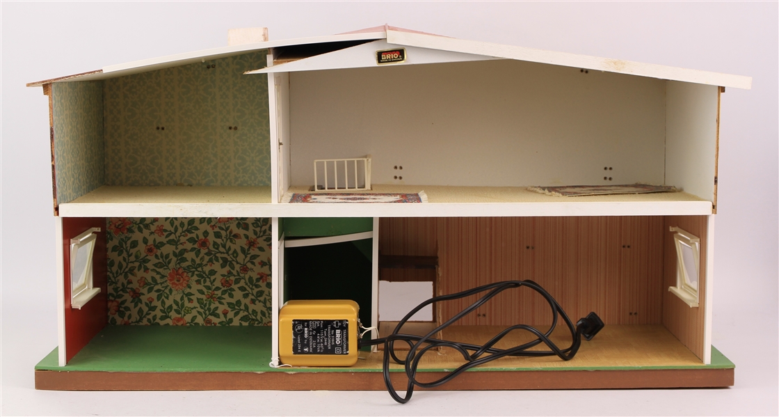 1960s Brio Sweden Wooden Dollhouse in Original Box