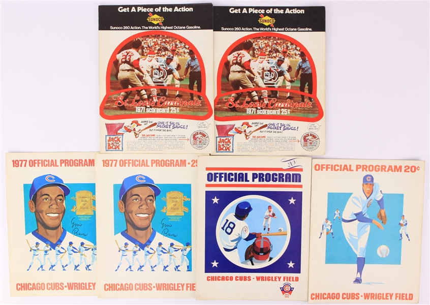 1970s-90s Baseball Football Basketball Publication Collection - Lot of 82 w/ Programs, Media Guides, Scorecards & More