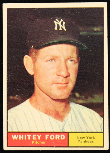 1961 Whitey Ford New York Yankees Topps Baseball Trading Card