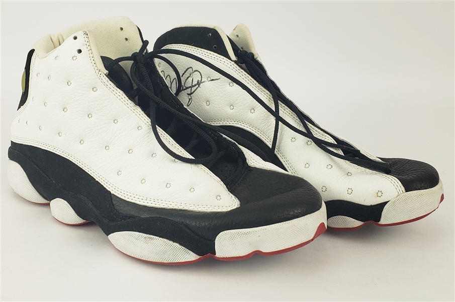 1998 Michael Jordan Chicago Bulls Personal Stock Air Jordan XIII Sneakers Clubhouse (MEARS LOA)