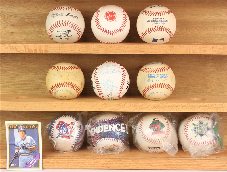 1980s-2000s Baseball Collection - Lot of 10 w/ Game Used, Commemorative & More
