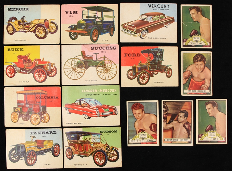 1951-54 Topps Ringside & World On Wheels Trading Cards - Lot of 15