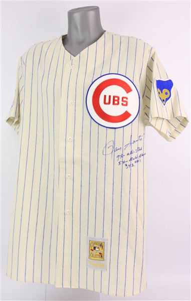 1969 Ron Santo Chicago Cubs Signed Mitchell & Ness Throwback Jersey (JSA)