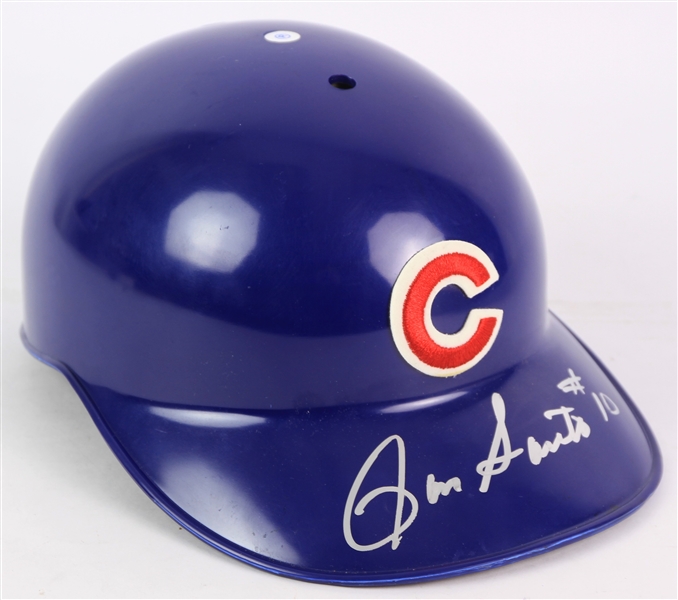 2000s Ron Santo Chicago Cubs Signed Helmet (JSA)