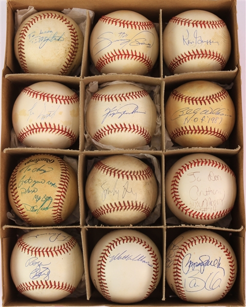 1980s-2000s Signed Baseball Collection - Lot of 12 w/ Sammy Sosa, Fergie Jenkins, Dwight Gooden, Billy Williams & More (JSA/METS Employee LOA)
