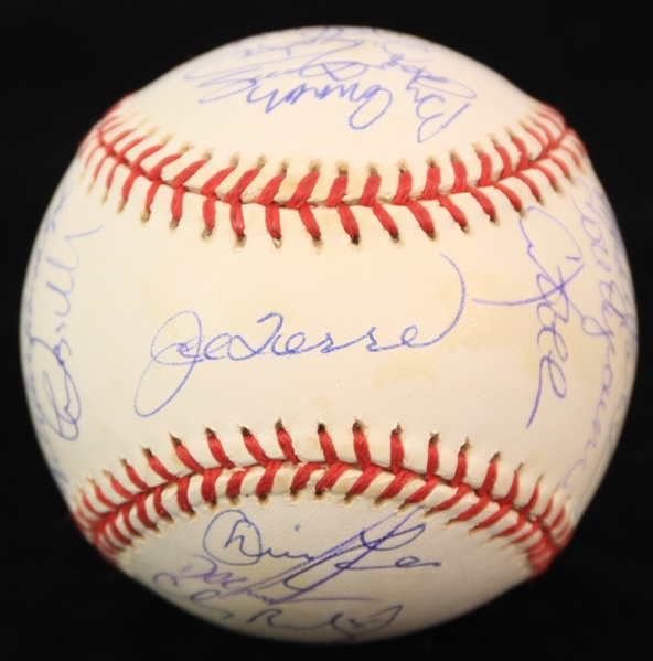 2000 New York Yankees World Series Champions Team Signed OWS Selig Baseball w/ 22 Signatures Including Joe Torre, Roger Clemens, Paul ONeill & More (JSA/METS Employee LOA) 