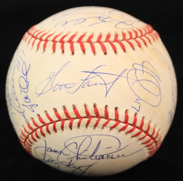 1998 Pittsburgh Pirates Team Signed ONL Coleman Baseball w/ 25 Signatures Including Jason Schmidt, Pete Vuckovich, Esteban Loaiza & More (JSA/METS Employee LOA)