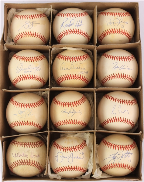 1990s Signed Baseball Collection - Lot of 12 w/ Roger Clemens, Greg Maddux, Don Sutton & More (JSA/METS Employee LOA)