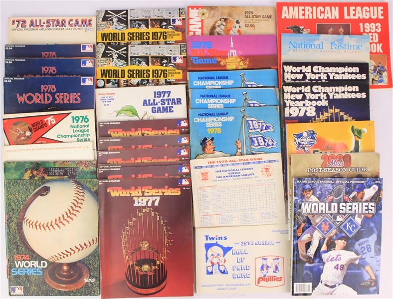 1960s-2000s Baseball Official Programs, Scorecards, Magazines, & more (Lot of 100+)
