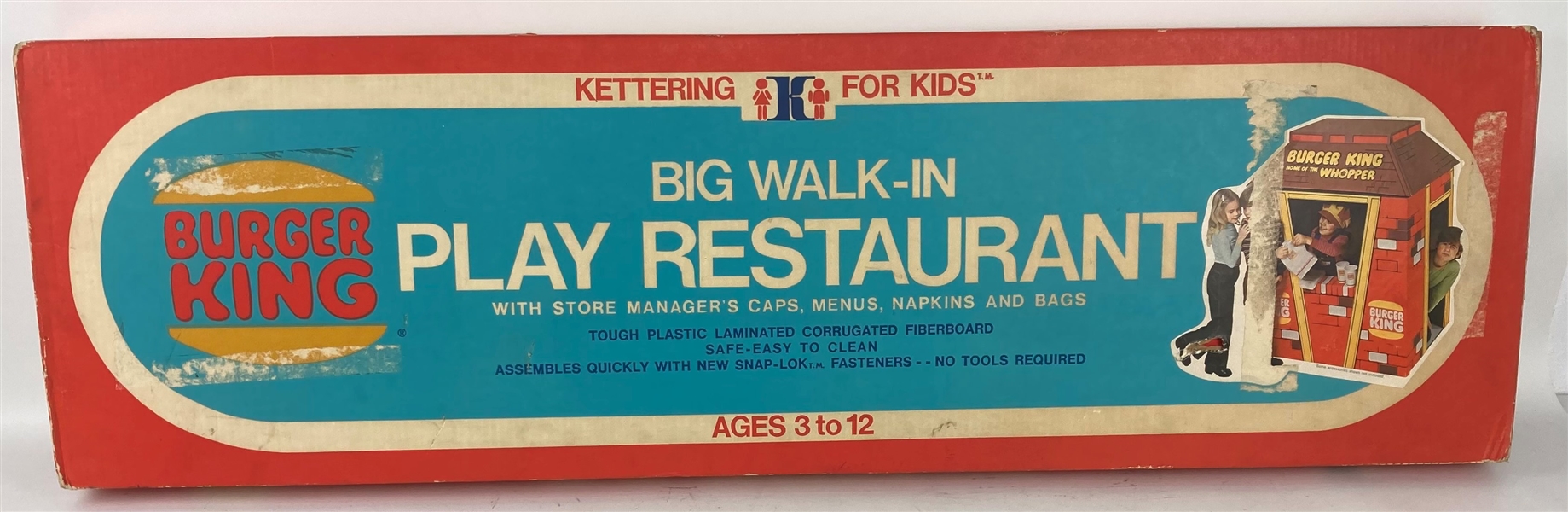 1975 Burger King MIB Kettering For Kids Big Walk In Play Restaurant