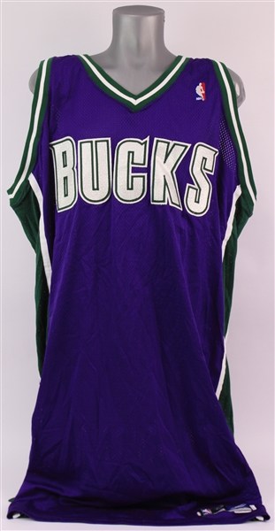 2003-04 Milwaukee Bucks Blank Road Jersey (MEARS LOA)