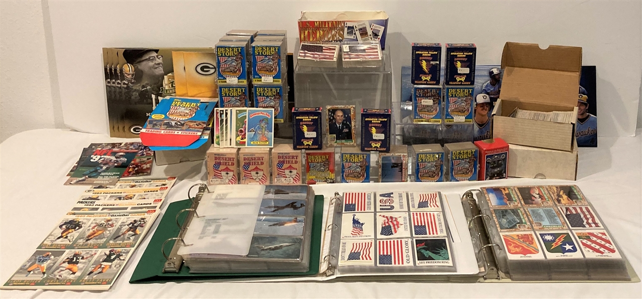 1960s-2000s Football, Baseball Trading Cards, Programs & more